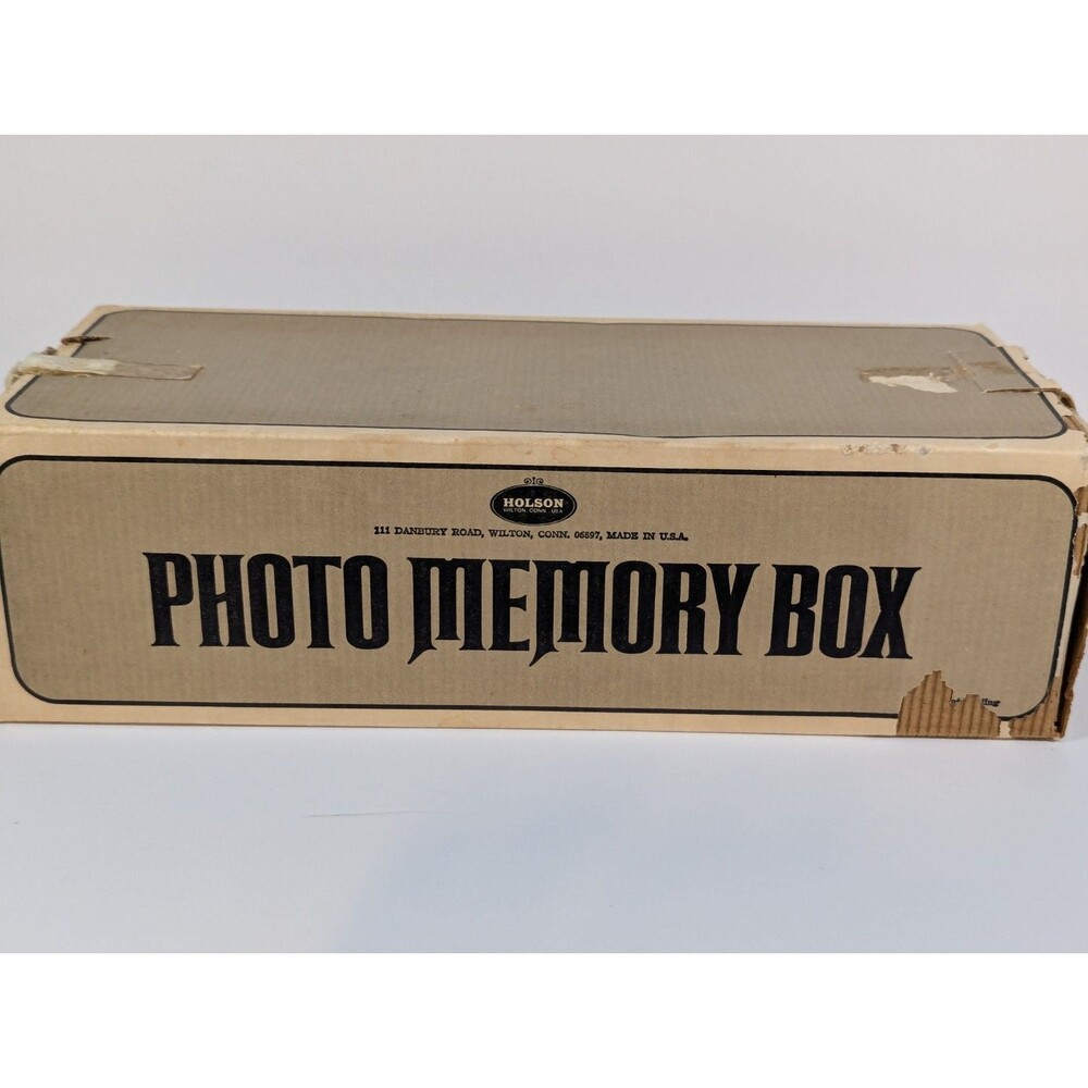 Vintage Holson Photo Memory Box ~ 3.5 x 5 Photo Print Album Holds 200 NEW IN BOX
